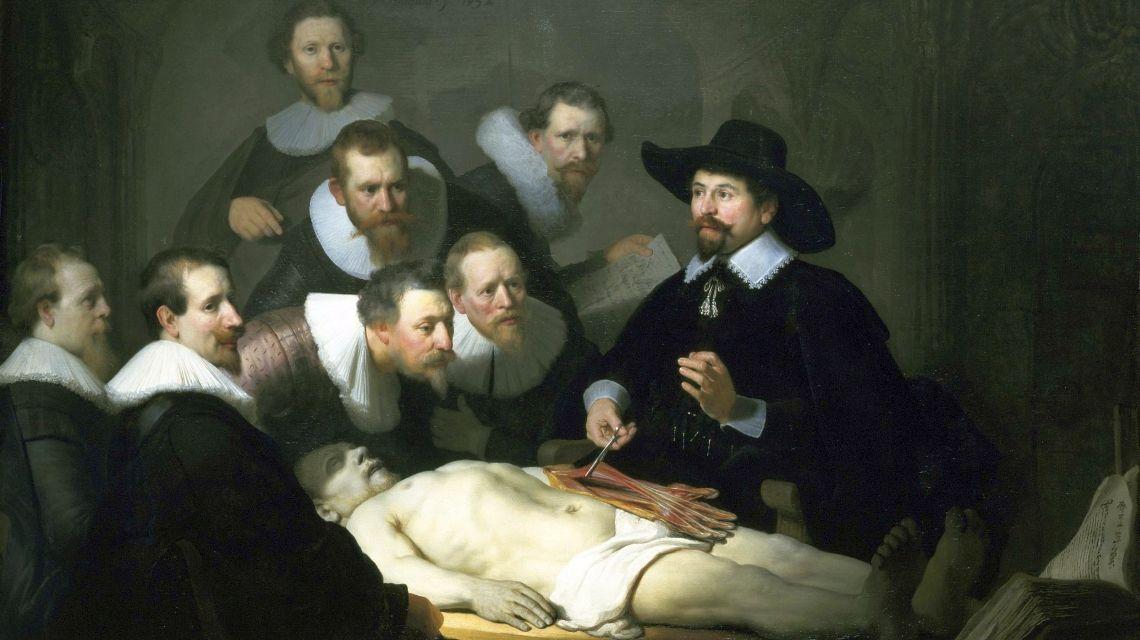 Lecţia de anatomie a doctorului Tulp (1632, Mauritshuis, Haga) 