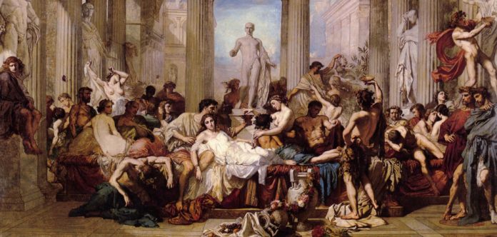 Thomas Couture: Romans in Decadence of Empire (1847)